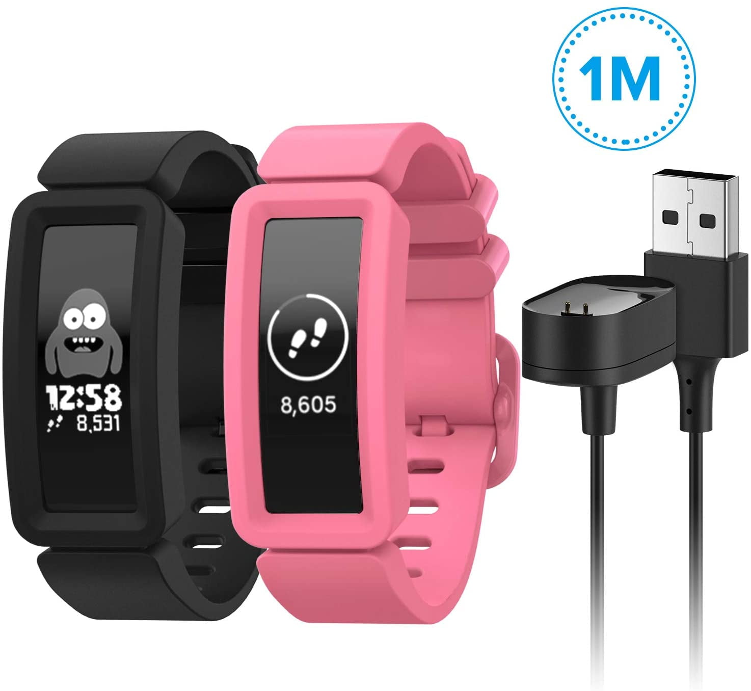Fymint Compatible with Fitbit Ace 2 Replacement Bands for Kids, Soft Silicone Bracelet