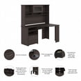 thumbnail image 3 of Cabot Corner Desk with Hutch in Heather Gray - Engineered Wood, 3 of 6