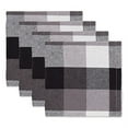thumbnail image 1 of Design Imports DII Black Tri Color Check Dishcloth (Set of 4), 1 of 4