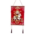 thumbnail image 2 of Decoración de Año Nuevo Chino con Borlas Tradicional Ligera Oriental Lunar Estilo C, 2 of 9