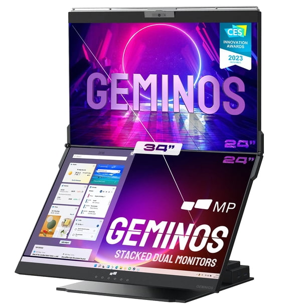 Mobile Pixels Geminos (2 x 24 pulgadas) Monitores de computadora IPS de ...