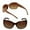 Tortoise/Brown, variant on 2 Pair of "The Fashionista" Womens Designer Bifocal Sunglasses - Outdoor Reading Glasses - Black/Black - 1.25