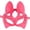 Hot Pink, variant on Cosplay Mask, Venetian Mask, Cat Ear Masquerade Half‑Face Mask, Hollow Cutout Animal Costume Mask With Adjustable Side Strap, Halloween Cosplay, Night Club, Themed Party Dress‑Up Accessory for Adult
