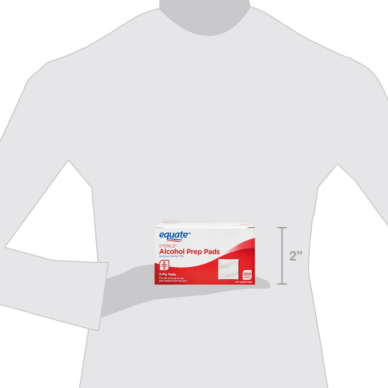 Equate Sterile Alcohol Prep Pads, 100 Count