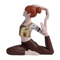 thumbnail image 3 of Estatua de chica de yoga, figura femenina coleccionable para estantería, sala de estar Estilo B, 3 of 9