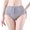 Grey, variant on KANG Fashion Low Waist Button Down Breathable Thin Type Abdominal Reducing Panties For Women After Childbirth Shaping Waist And Shaping Short Pants Beige L