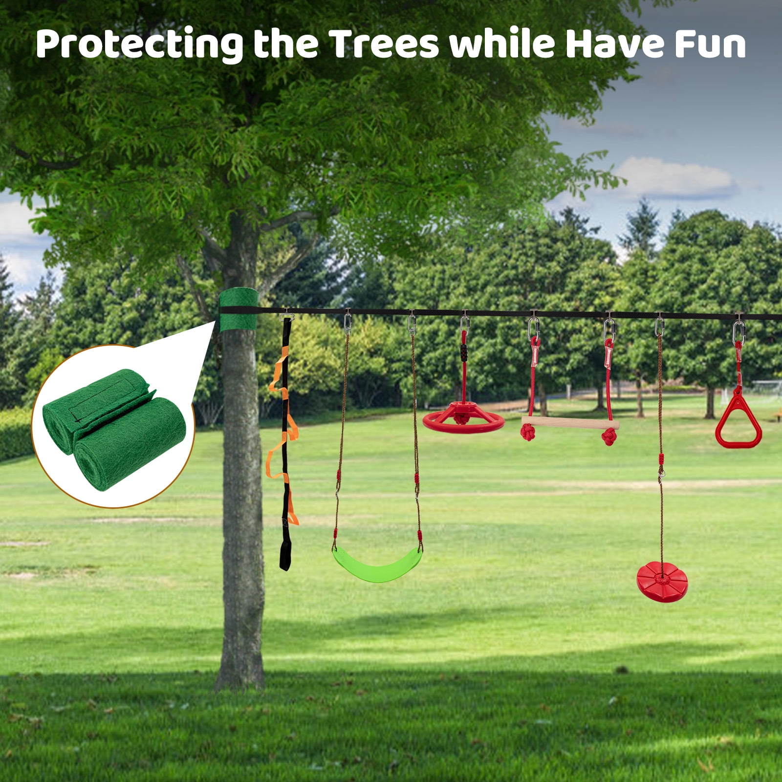 Slsy Ninja Warrior Kids Obstacle Course - 50ft Playground
