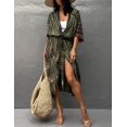 thumbnail image 5 of Stylish Tie Dye Open Front Long Kimono Swimsuit Cover Up for Women Swimwear Cover Ups, 5 of 11