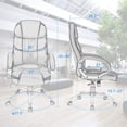 thumbnail image 7 of BestOffice Ergonomic Office Chair, Lumbar Support, Rolling Swivel for Men, Women(Brown), 7 of 7