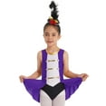 thumbnail image 3 of Aislor Kids Girls Sleeveless Party Dance Leotard Jumpsuit Performance 6-16 Purple 8, 3 of 7