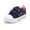 Denim Blue, variant on Toddler Girls Soft Walking Sneakers White Glitter Shoes Size 6