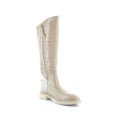 thumbnail image 6 of Sam Edelman Fable Cedarwood Croc Wide Calf Leather Block Heel Rounded Toe Boots (Cedarwood Croc, 7), 6 of 8