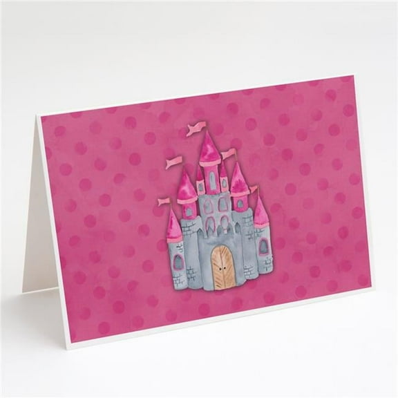 Princess Castle Watercolor Greeting Cards & Envelopes - Pack of 8