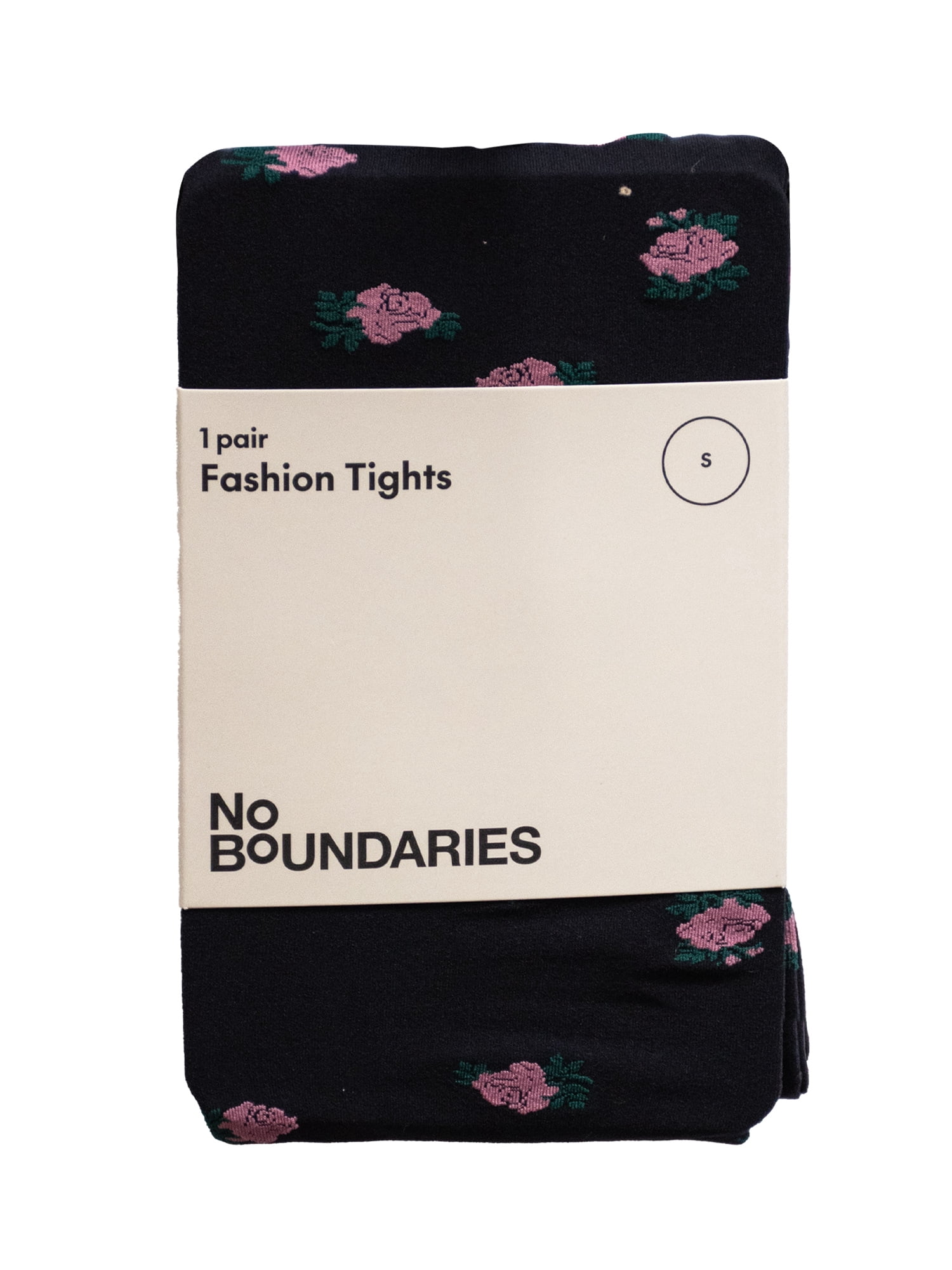 No Boundaries Ditsy Floral Print Tights, 1-Pair, Women’s