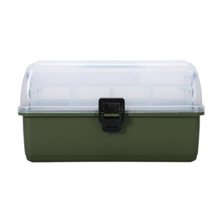 figatia Multifunctional Fishing Tackle Box Sturdy Storage Container Lure Storage Box