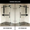 thumbnail image 4 of VIGO Winslow 34 in. L x 46 in. W x 74 in. H Frameless Sliding Rectangle Shower Enclosure in Matte Black with Clear Glass, 4 of 12