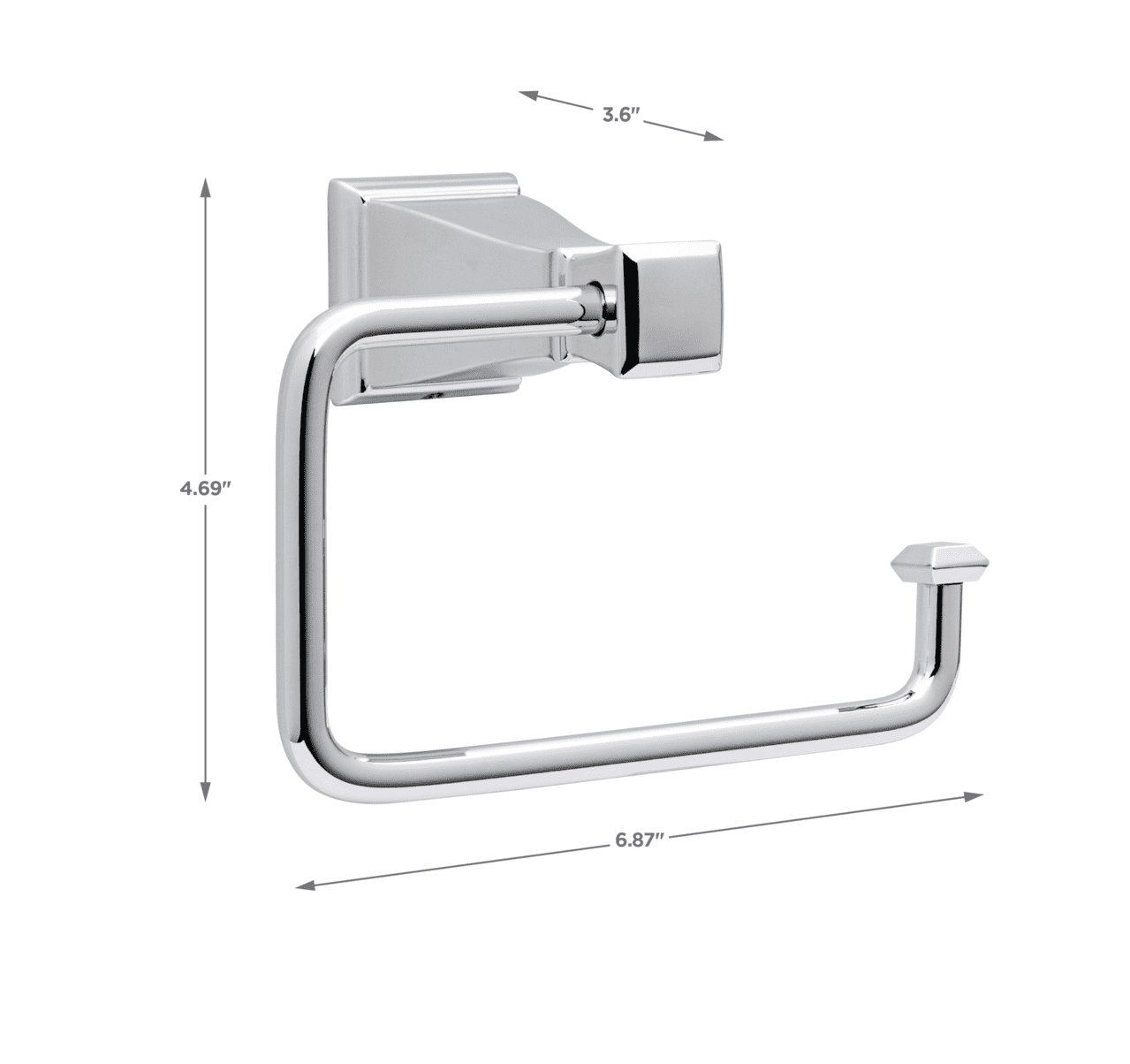Better Homes & Gardens Chandler Euro Toilet Paper Holder, Chrome
