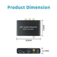 thumbnail image 2 of TFixol 192KHz ARC Audio Adapter HD Audio Extractor Digital to Analog Audio Converter DAC SPDIF Coaxial RCA 3.5mm Jack Output, 2 of 7