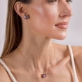 thumbnail image 2 of Humble Chic Large Stud Earrings for Women - Confetti Glitter Statement Square Studs, 2 of 10