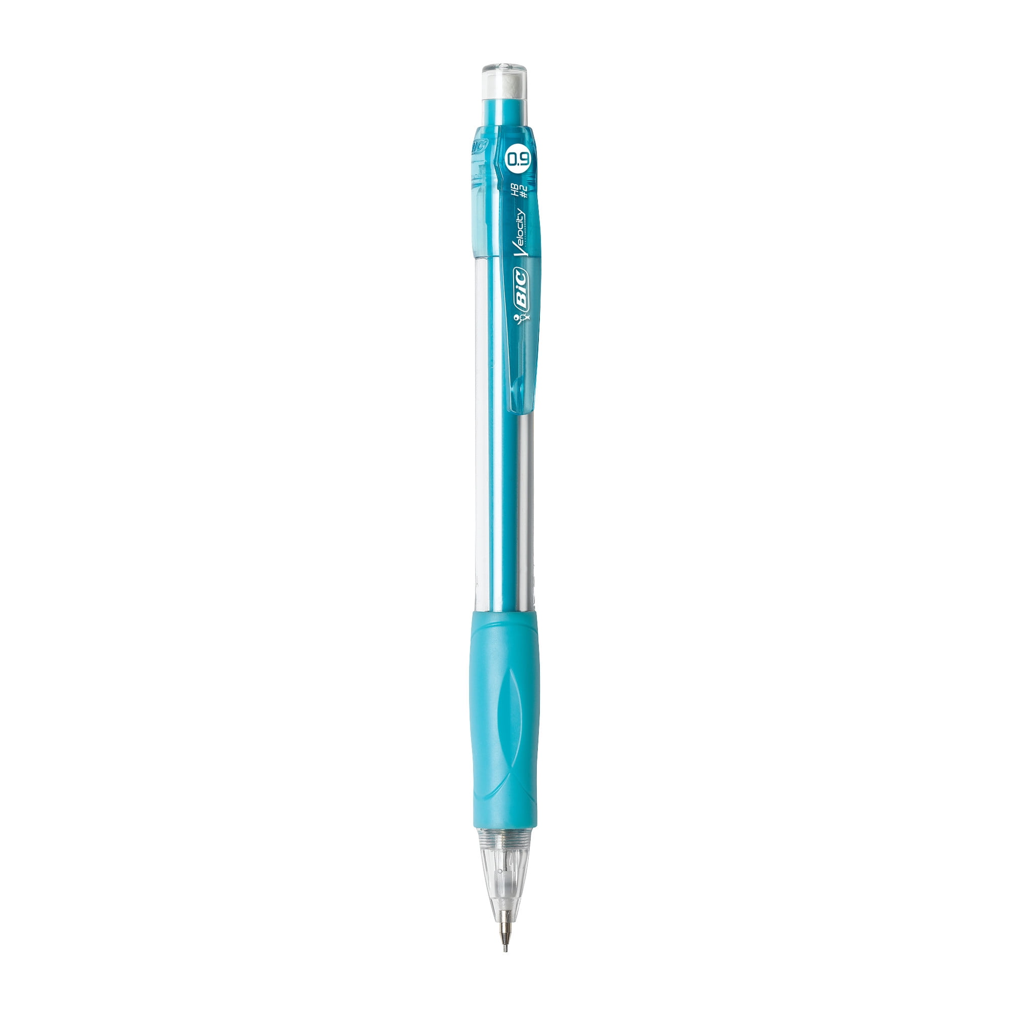 - BIC Velocity Strong Lead Mechanical Pencils, With Colourful Barrel, Thick Point (0.9 mm), 4-Count Pack Mechanical Pencils With Erasers and Lead Refills