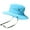 Blue, variant on XMMSWDLA Kids Sun Hat Child Fashion Solid Sunshade Hat Fisherman's Hat Basin Hat Outdoor Bucket Hat