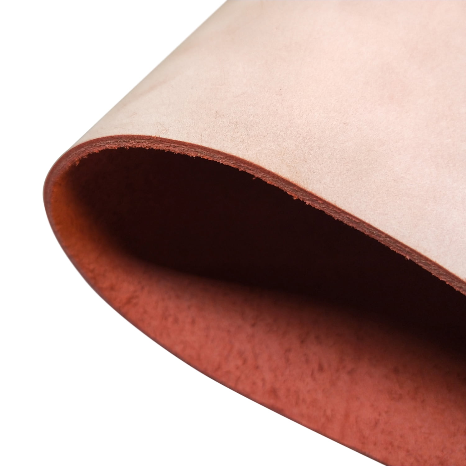 Fog Waxed Leather Cowhide Pieces for DIY Craft Hobby Workshop in Red 5/6 OZ 1.8MM