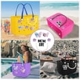 thumbnail image 5 of 14pcs Purple Roses Charms for Women Bogg Bags, Mix Butterfly Rose Flower Pearl Chain Decor Bogg Bag Charm Accessories Compatible with Simply Southern Beach Totes Handbags, 5 of 9