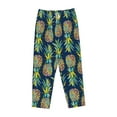 thumbnail image 6 of Uemuo Colorful Pineapples Pattern Women's Wide Leg Palazzo Lounge Pants with Pockets Light Weight Loose Comfy Casual Pajama Pants-Large, 6 of 9