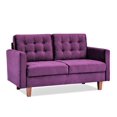 thumbnail image 4 of Brawith Velvet Loveseat, Purple, 4 of 4