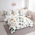 thumbnail image 3 of Homewish Boho Butterfly Moth 7-Piece Bedding Comforter Set,Rustic Leaves King Bedding Sets,Green White Bed Sheets For Kids,Ultra Soft Home Decor Reversible, 3 of 8