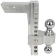 thumbnail image 5 of CCIYU Durable 10" Adjustable Aluminum Trailer Hitch 2" Receiver Dual Ball Mount Drop/Rise Lock, 5 of 5