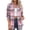 Pink-#001, variant on Dweltoz Women's Plaid Flannel Shirt Soft Long Sleeve Lightweight Casual Button Down Jacket with Pockets 2026 Fall Fashion Blouses,Pink S
