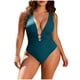 thumbnail image 1 of Trajes de Baño de Corte Alto para las Mujeres Correa sin Espalda Color Sólido con Cojín de Pecho Verano Inalámbrico, 1 of 7