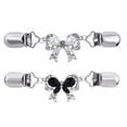 thumbnail image 1 of 2pcs Delicate Scarf Clips Zinc Alloy Scarf Clothes Clips Decorative Shawl Clips, 1 of 8
