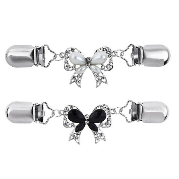 EeaseMX 2 pinzas delicadas para bufandas, de aleación de zinc, para ropa y chal.