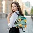 thumbnail image 6 of FORMRS Mini Backpack Purse for Women Travel Daypack Casual Shoulder Bag, Orange Glasses, 6 of 7