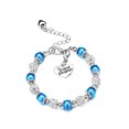 thumbnail image 3 of Gift for Granddaughter Bracelets Jewelry with Faux Pearl Rhinestone Balls, 5pcs in Different Colors, 3 of 5