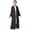 Black, variant on Dress For Girls Kids Chiffon Abaya For Open Front Cardigan Robe Girls Party Dress Size 5-6T