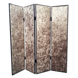84 X 84 Bronze Wood & Fabric Screen 84 X 84 Bronze Wood & Fabric Screen
