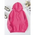 thumbnail image 2 of Women's Hooded Sweatshirt With Slogan Print And Kangaroo Pocket FAITH OVER FEAR PSALM, 2 of 5