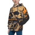 thumbnail image 2 of Sigee Grim Coffee Skull for Boys and Girls Youth Hoodie Kids Clothes Boys' Fashion Sweatshirts-Medium, 2 of 6