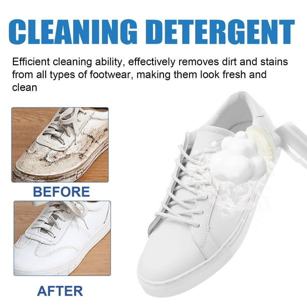 White Shoe Cleaning Kit 100ml Waterless Foam Cleaner, Eco