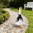 thumbnail image 5 of SHENGXINY Porch Goose Outfits, Large White Holiday Porch Goose Clothes for Outdoor Yard Garden Patio Holiday Decorations Black 23in, 5 of 6