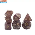 thumbnail image 3 of Mini dados de plástico para juego de mesa, dados poliédricos luminosos de doble Color, juego de dados Dnd, 7 piezas, 10mm, 3 of 4