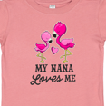 thumbnail image 4 of Inktastic My Nana Loves me with Two Flamingos Boys or Girls Baby T-Shirt, 4 of 5
