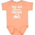 thumbnail image 3 of Inktastic Farming This Boy Loves Tractors Boys Baby Bodysuit, 3 of 5