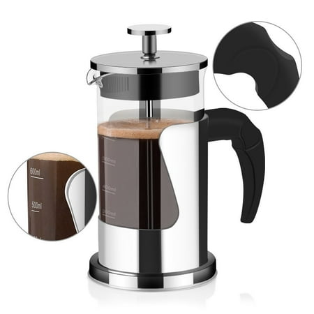 French Press Coffee Espresso Tea Maker 20 Oz Gift Box French Press Coffee Espresso Tea Maker 20 Oz Gift Box Comfortable Handle Easy