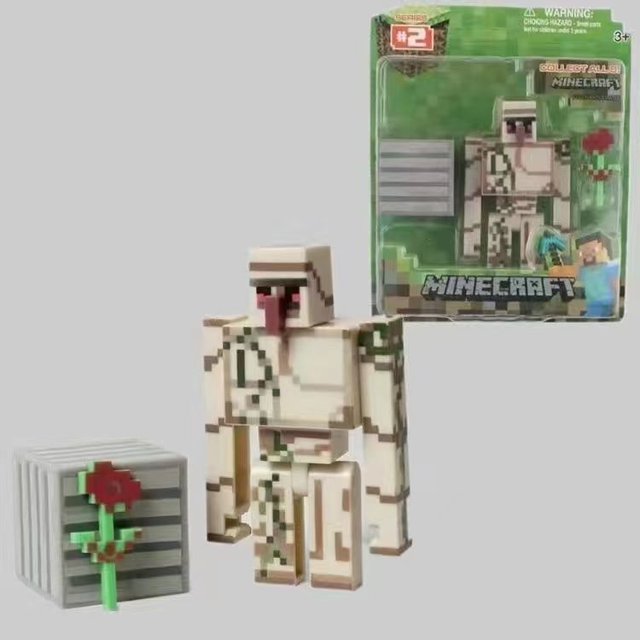 Mon Monde Jouet Blocs de Construction Ornements Modèle Assemblage Poupée Poupée creeper Steve Fait Main Steve
