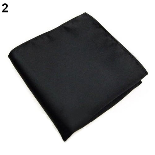 Trayknick Men's Pocket Hanky Towel Plain Solid Color Wedding Party Square Handkerchief