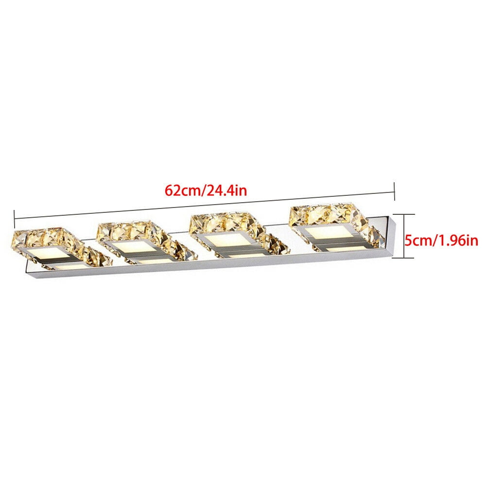DENEST LED Light Crystal Glass Lamp Bathroom Light Vanity Wall Light Mirror Wall Lights